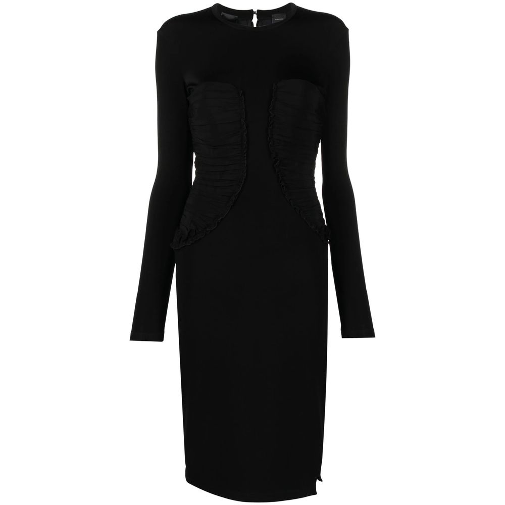 Black Viscose Dress - SEHABRANDS