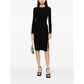 Black Viscose Dress - SEHABRANDS