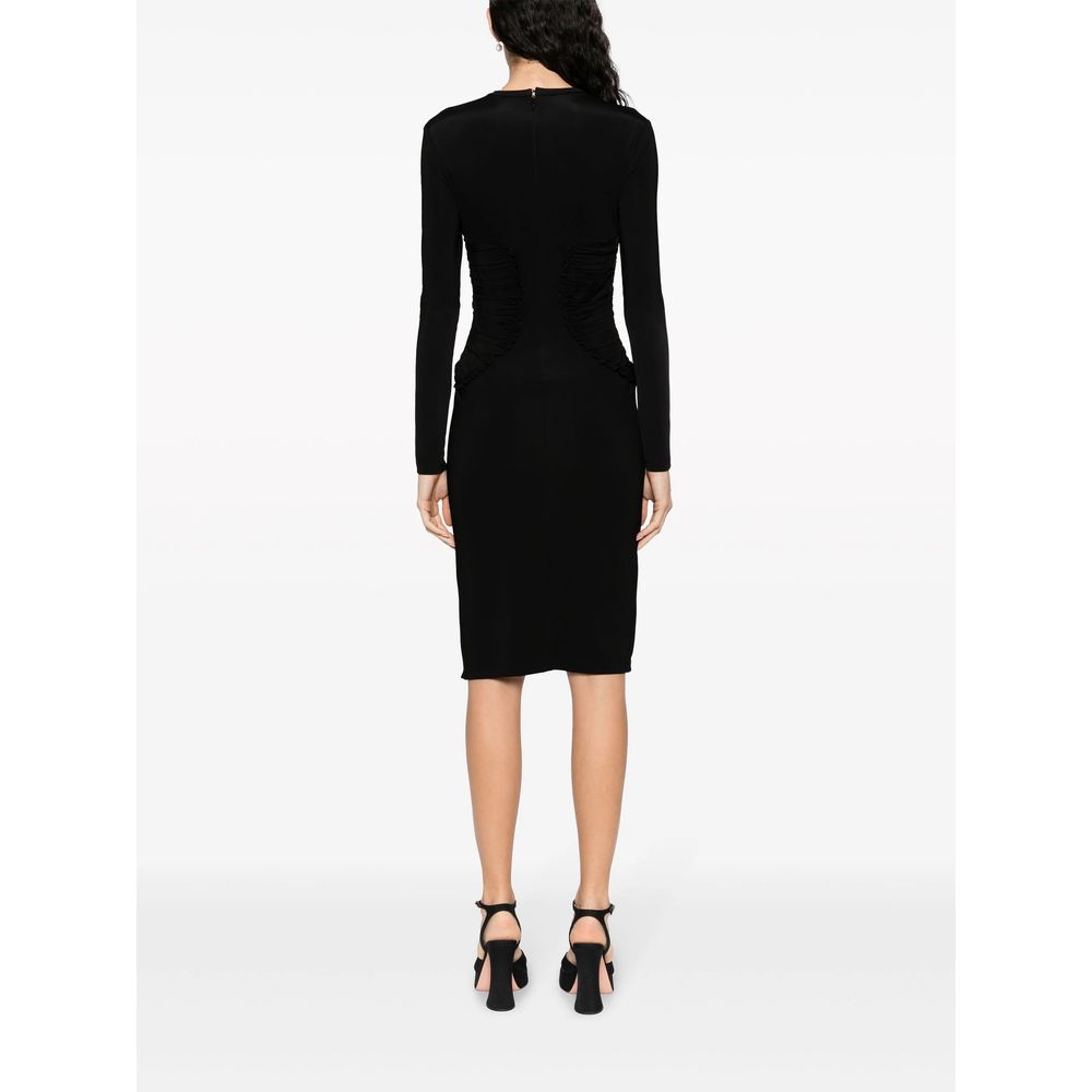 Black Viscose Dress - SEHABRANDS