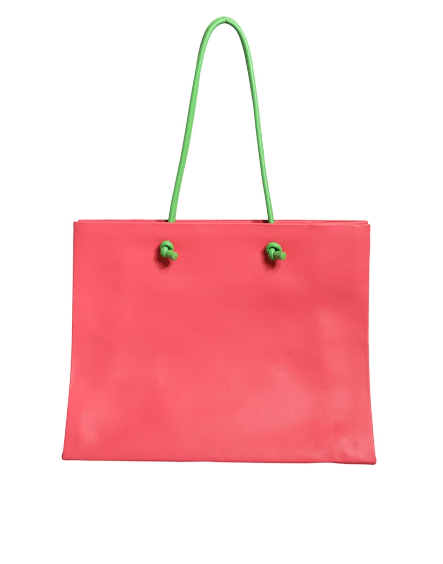 Pink Leather Weekend Wednesday Shopping Tote Bag - SEHABRANDS