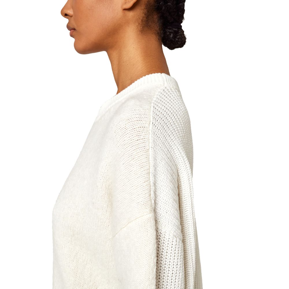 Alpha Studio White Wool Riciclata Sweater