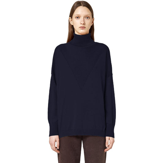 Alpha Studio Blue Silk Sweater