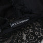 Dolce & Gabbana Black Floral Lace Stretch Bralette Underwear