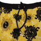 Yellow Black Printed Nylon Beachwear Shorts Swimwear - SEHABRANDS