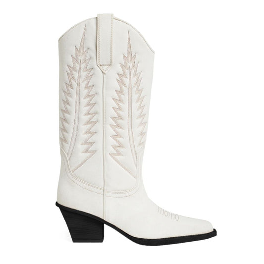 White Leather Boot - SEHABRANDS