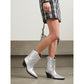 Gray Leather Boot - SEHABRANDS