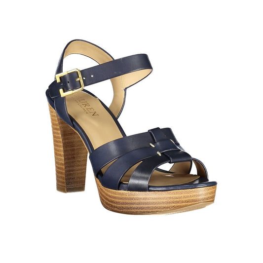 Blue Leather Sandal - SEHABRANDS