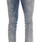 Chic Light Blue Torn Slim Fit Jeans - SEHABRANDS