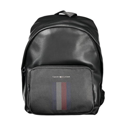 Tommy Hilfiger Black Polyester Backpack