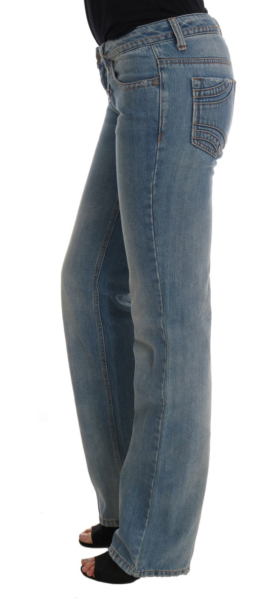 Chic Classic Fit Straight Blue Jeans - SEHABRANDS