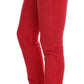 Radiant Red Super Slim Designer Jeans - SEHABRANDS