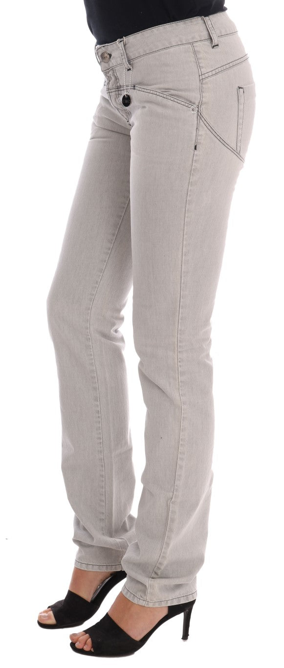 Sophisticated Gray Super Slim Jeans - SEHABRANDS