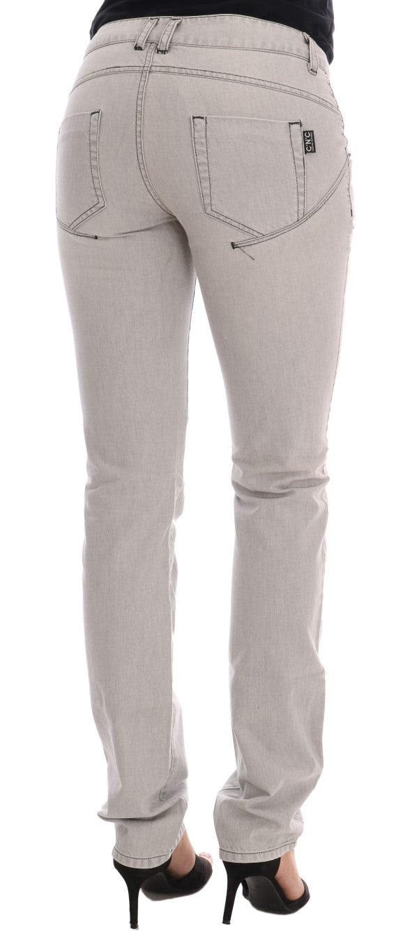 Sophisticated Gray Super Slim Jeans - SEHABRANDS