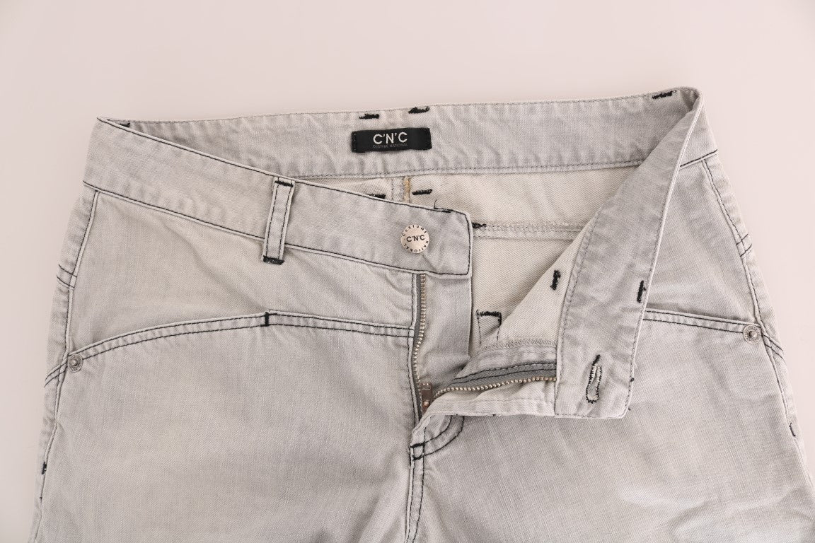 Sophisticated Gray Super Slim Jeans - SEHABRANDS