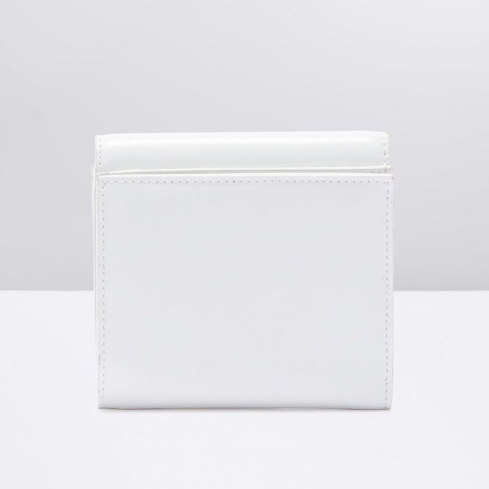 White Leather Wallet - SEHABRANDS