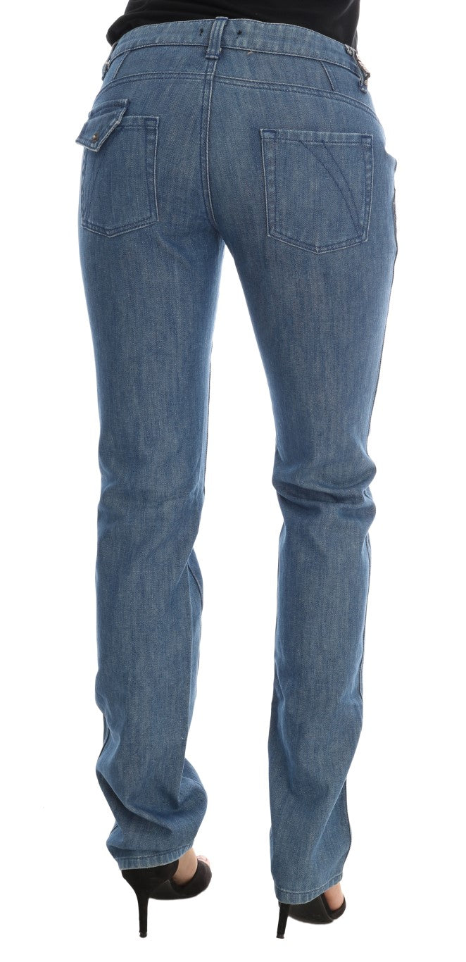 Super Slim Blue Wash Cotton Jeans - SEHABRANDS