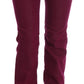 Sleek Red Straight Fit Luxury Jeans - SEHABRANDS