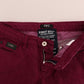 Sleek Red Straight Fit Luxury Jeans - SEHABRANDS