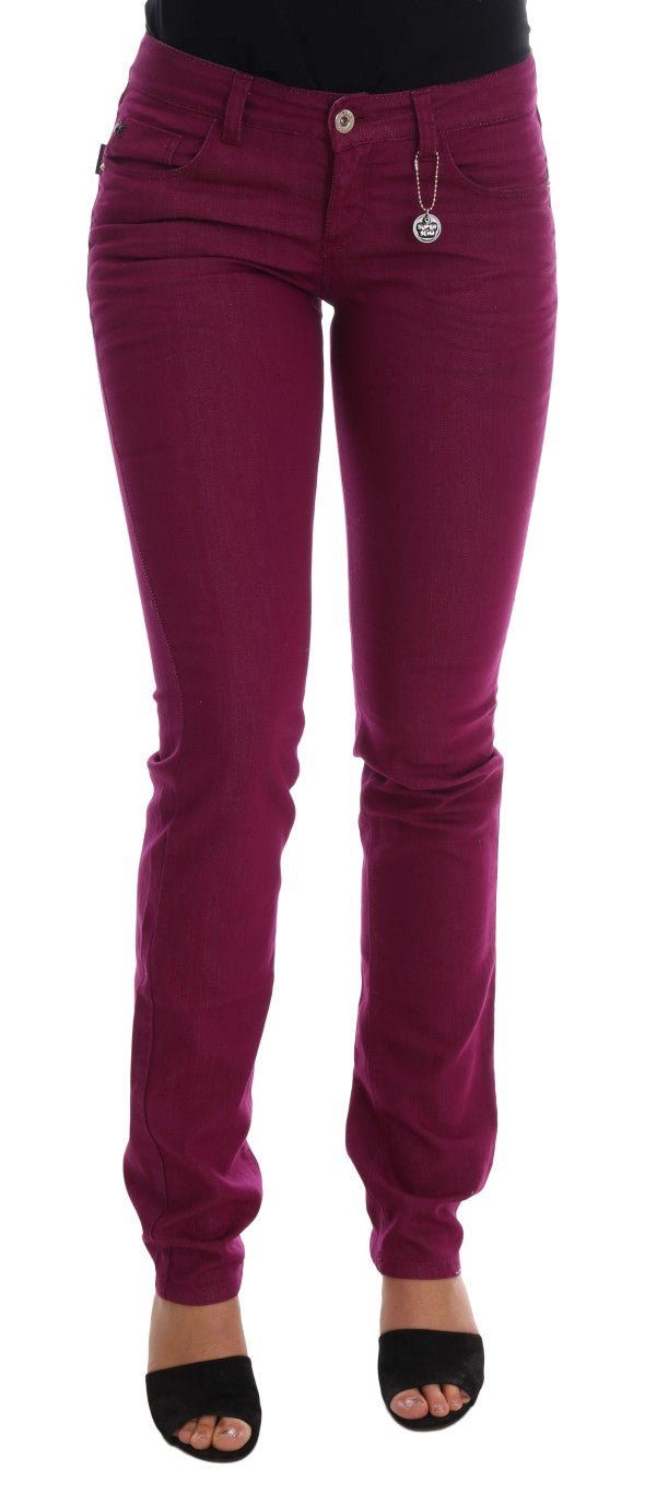 Elegant Purple Super Slim Jeans - SEHABRANDS