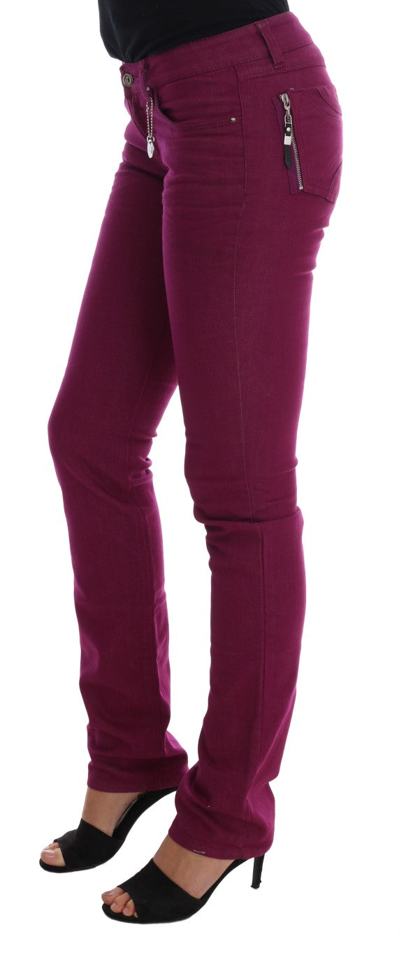 Elegant Purple Super Slim Jeans - SEHABRANDS