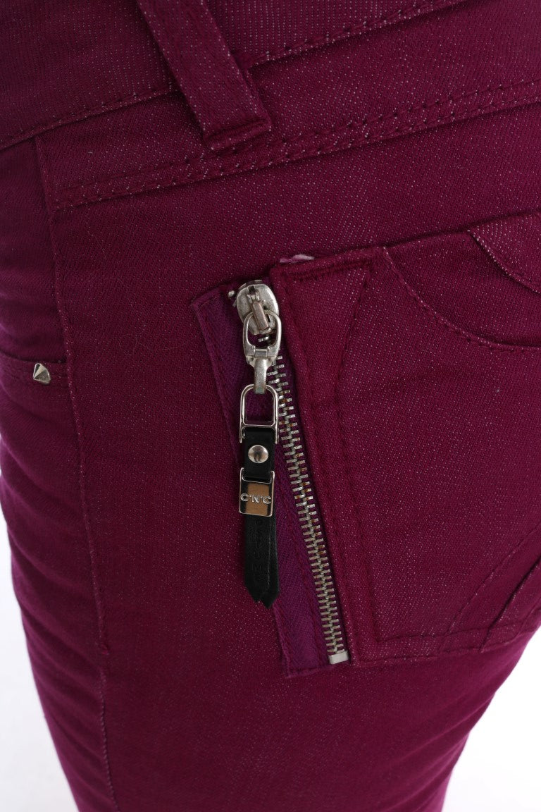 Elegant Purple Super Slim Jeans - SEHABRANDS