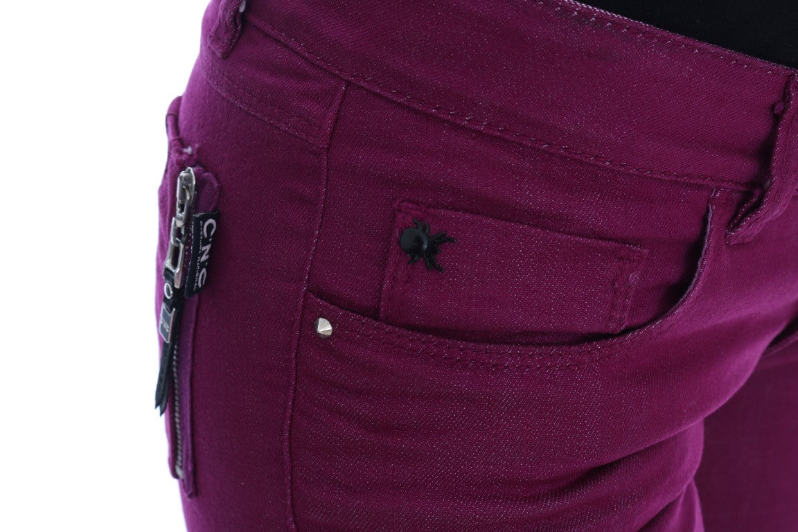 Elegant Purple Super Slim Jeans - SEHABRANDS