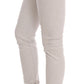 Chic White Slim-Fit Stretch Jeans - SEHABRANDS