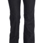 Chic Dark Blue Straight Fit Jeans - SEHABRANDS