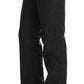 Chic Dark Blue Straight Fit Jeans - SEHABRANDS