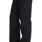 Chic Dark Blue Straight Fit Jeans - SEHABRANDS