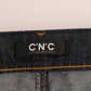 Chic Dark Blue Straight Fit Jeans - SEHABRANDS