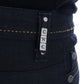 Chic Dark Blue Super Slim Fit Jeans - SEHABRANDS