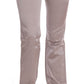 Chic Beige Slim Fit Designer Jeans - SEHABRANDS