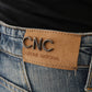 Chic Blue Slim Fit Designer Jeans - SEHABRANDS