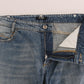 Chic Blue Slim Fit Designer Jeans - SEHABRANDS