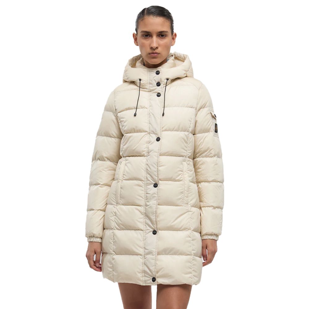 White Nylon Jackets & Coat - SEHABRANDS