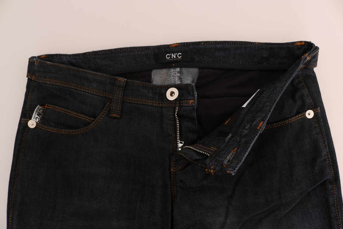 Svelte Dark Blue Slim Fit Jeans - SEHABRANDS