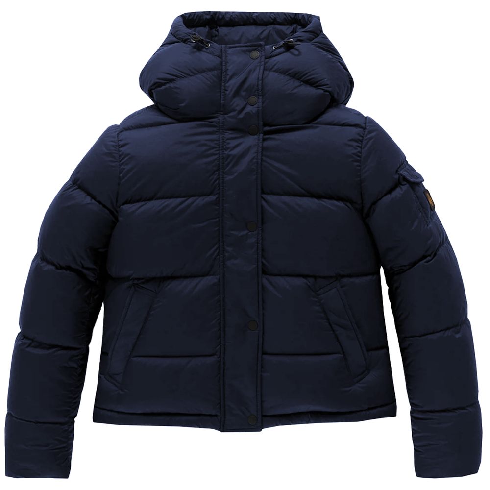 Blue Polyester Jackets & Coat - SEHABRANDS