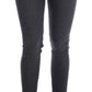 Sleek Gray Slim-Fit Designer Jeans - SEHABRANDS