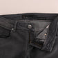 Sleek Gray Slim-Fit Designer Jeans - SEHABRANDS