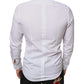 Dolce & Gabbana White Bib Cotton Poplin Formal Dress Shirt