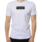 Dolce & Gabbana White Cotton DG Applique Casual T-shirt