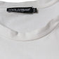 Dolce & Gabbana White Cotton DG Logo Print Casual T-shirt