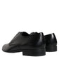 Dolce & Gabbana Black Leather Derby Formal Dress Shoes