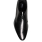 Dolce & Gabbana Black Leather Derby Formal Dress Shoes