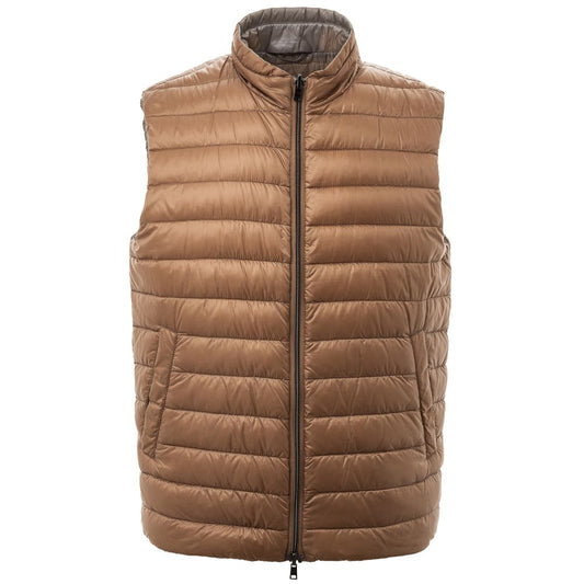 Brown Polyamide Vest - SEHABRANDS