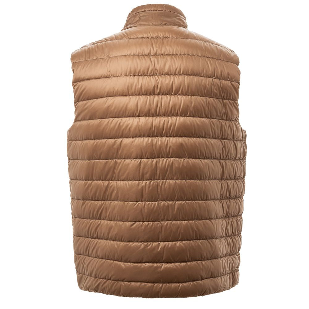 Brown Polyamide Vest - SEHABRANDS