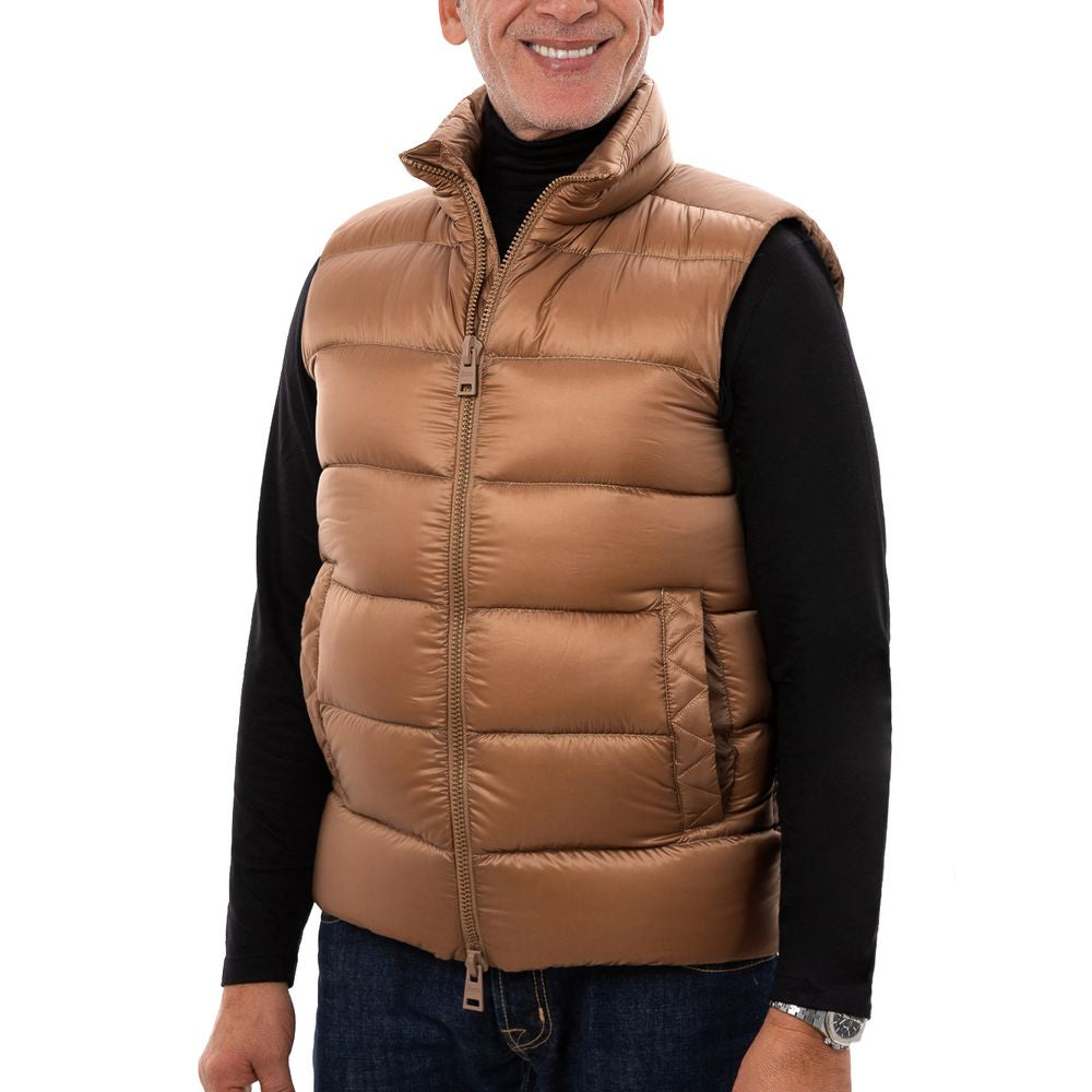 Brown Polyamide Vest - SEHABRANDS