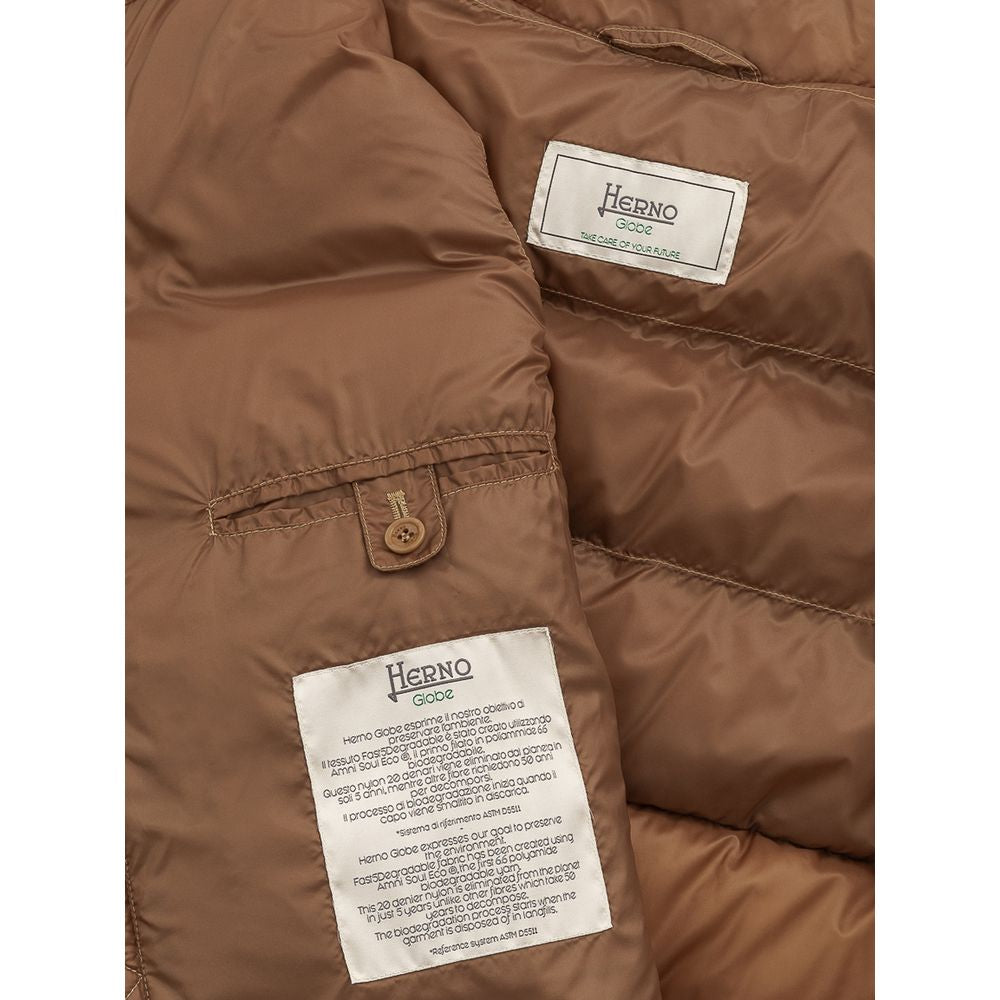 Brown Polyamide Vest - SEHABRANDS