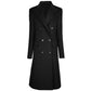 Made in Italy Black Wool Vergine Jackets & Coat